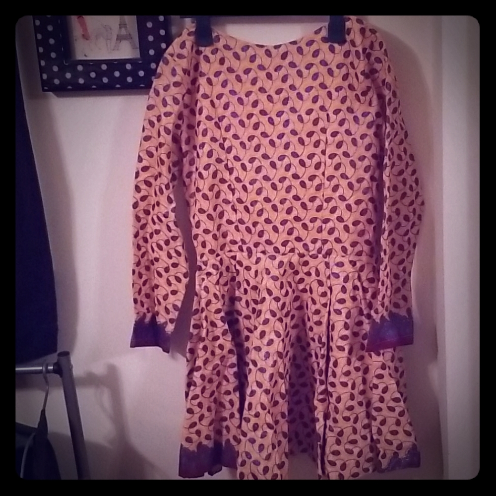 African print dress